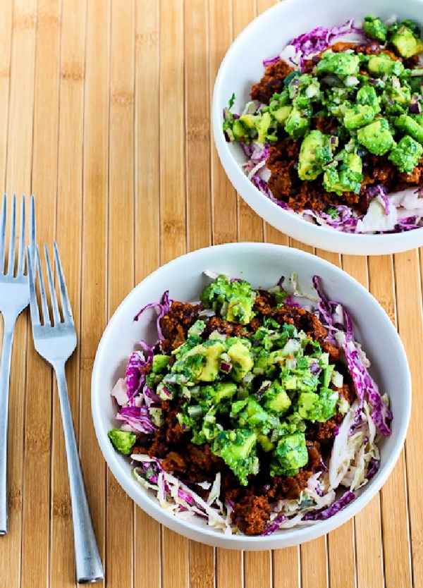 Ground turkey taco bowls