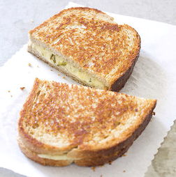 Grown-up grilled cheese sandwiches with robiola and chipotle