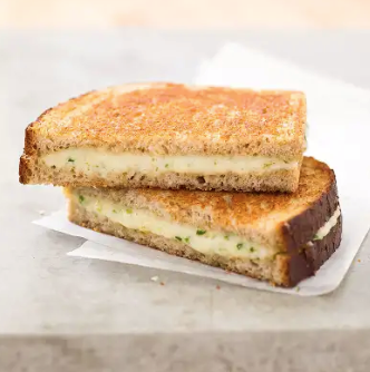 Grown-up grilled cheese sandwiches with Gruyère and chives
