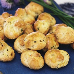 Gruyere and chive gougeres
