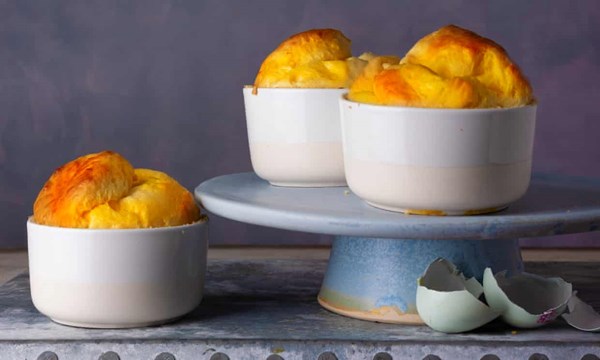Gruyere and Parmesan souffles