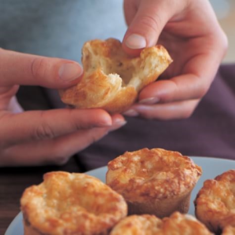 Gruyère-chive popovers