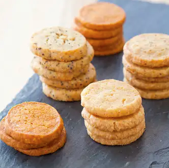 Gruyère, mustard, and caraway cheese coins