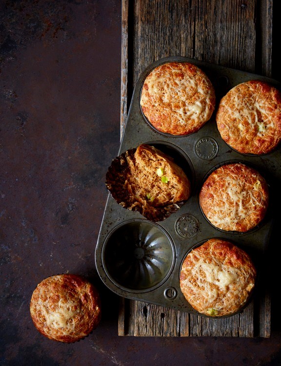 Gruyère, spring onion & Marmite muffins