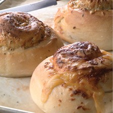 Gruyere-stuffed crusty loaves