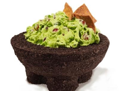 Guacamole and chips cake