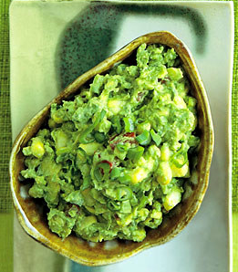 Guacamole with fresh corn and chipotle