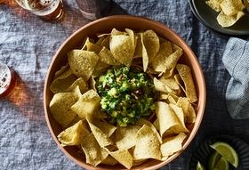 Guacamole with tequila & apples