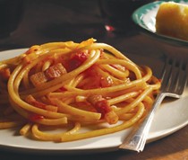 Guanciale, tomato, and pecorino Romano (Amatriciana)