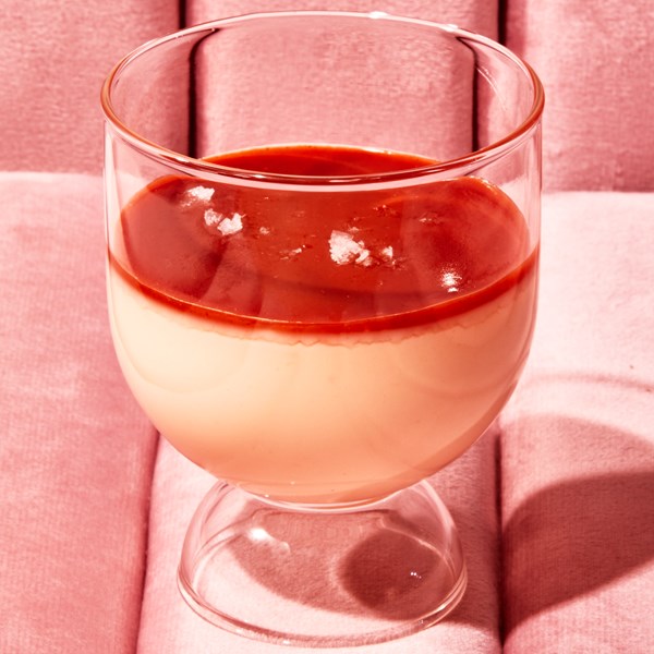 Guava-grapefruit possets 