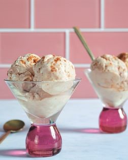 Guava ice cream with Kashmiri chili powder