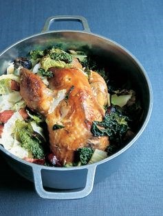 Guinea fowl with cabbage (Pintade au chou)