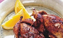 Guinea fowl with orange and Szechuan pepper