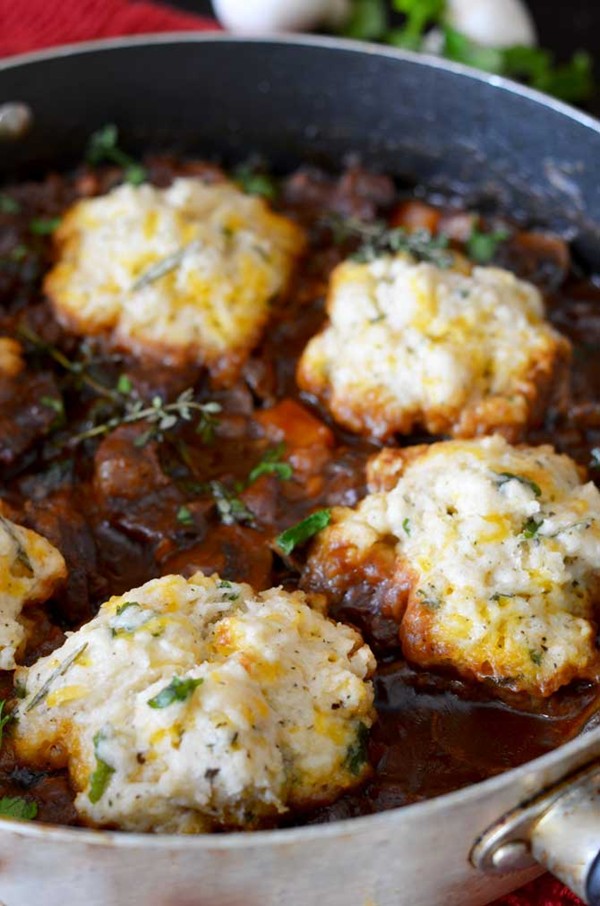 Guinness beef stew with cheddar herb dumplings recipe Eat Your Books