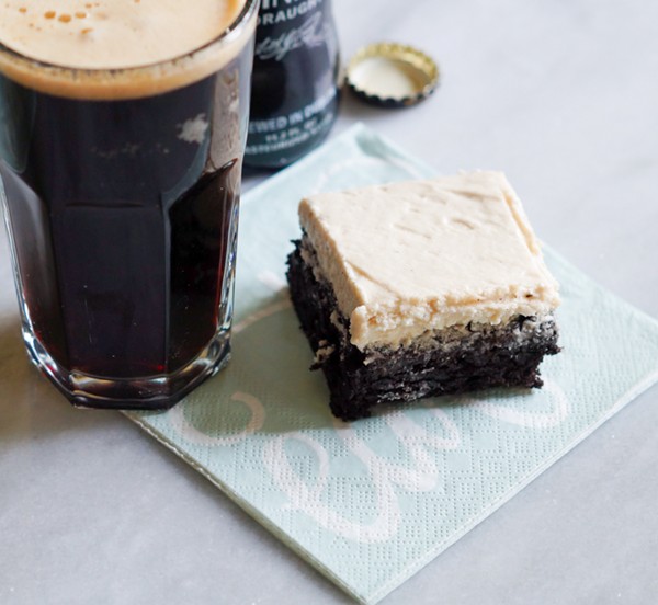 Guinness-vanilla bean frosted mocha brownies