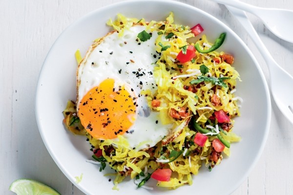 Gujerati cabbage with mustard seeds