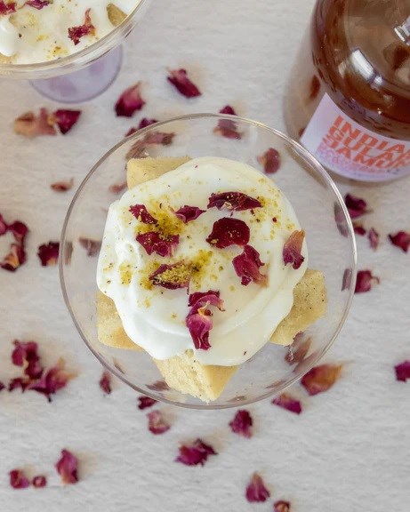 Gulab jamun cake trifles