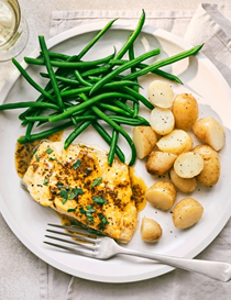 Haddock with black cumin and tarragon brown butter