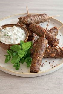 Haggis koftas with yoghurt & mint