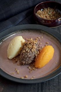 Haggis, neeps & tatties with skirlie