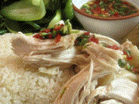 Hainan chicken and rice (Hǎinán jīfàn / 海南雞飯)