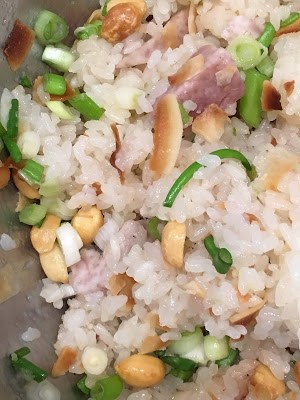 Hainan's taro rice (Hăinán yùfàn / 海南芋飯)