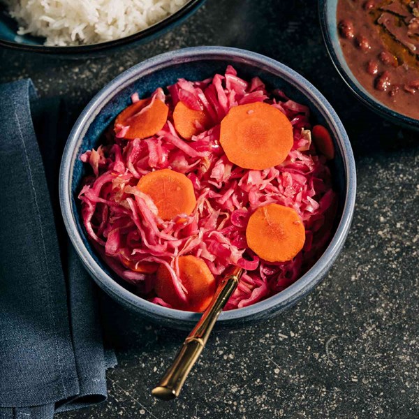 Haitian spicy pickled cabbage (Pikliz)