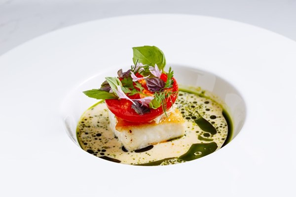  Hake, tomato and crab