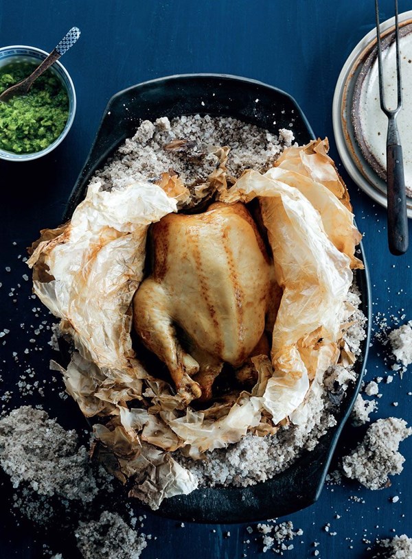Hakka salt-baked chicken