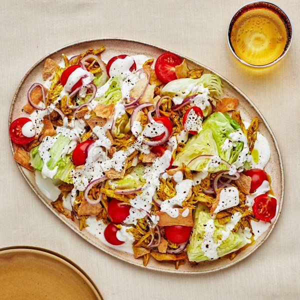 Halal cart chicken salad