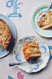 Half-&-half apple cheesecake