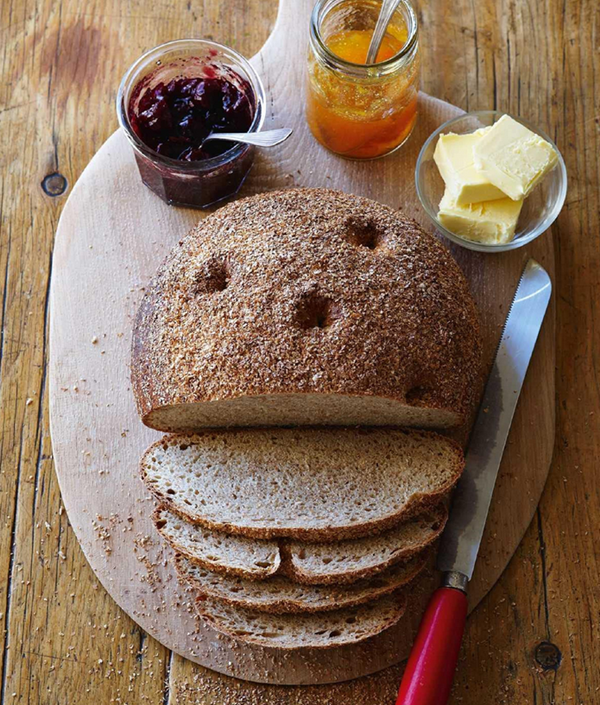 Half-and-half sourdough loaf