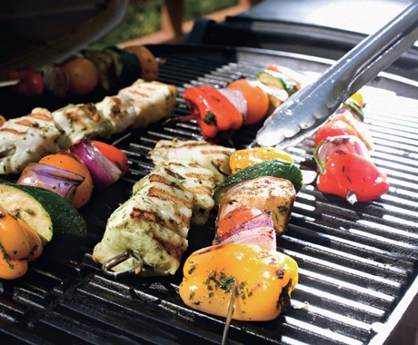 Halibut brochettes Provençale