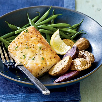 Halibut meunière