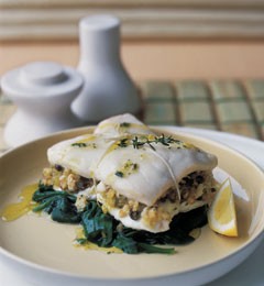 Halibut parcels with capers and lemon thyme