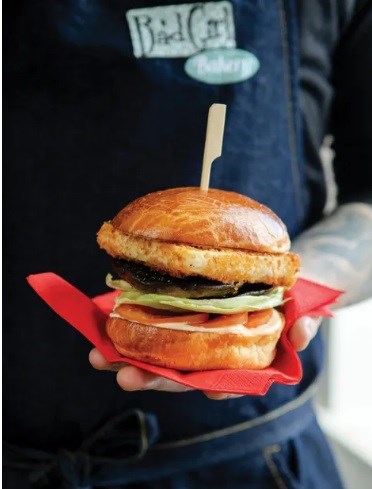 Halloumi & mushroom slider