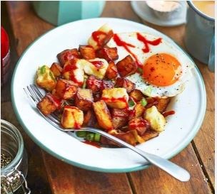 Halloumi hash