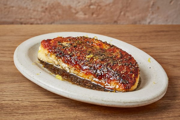 Halloumi with black seed honey