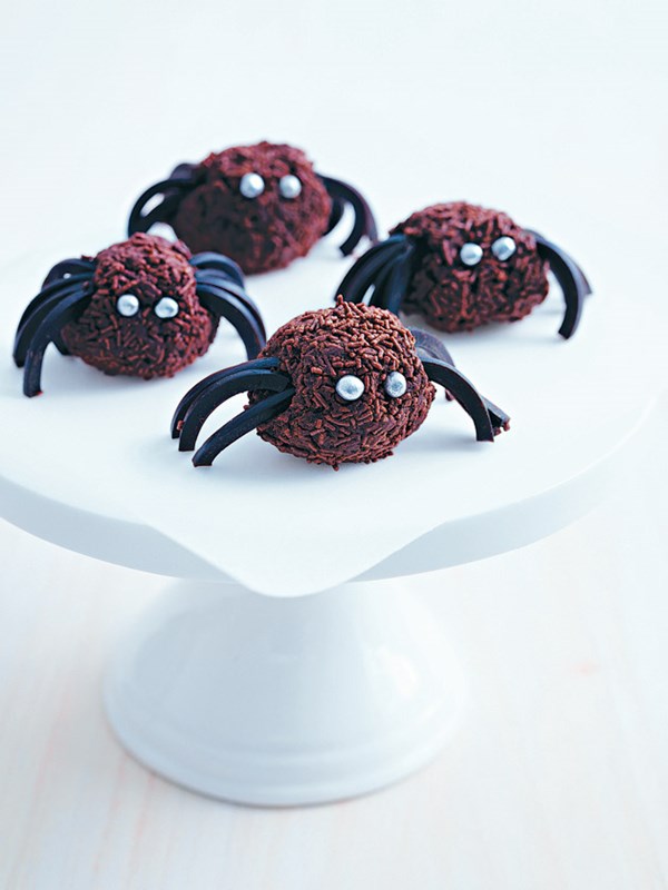 Halloween chocolate spiders