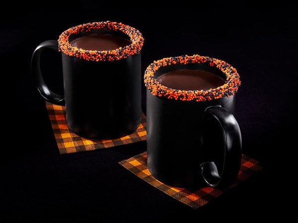 Halloween extra-dark hot cocoa