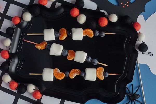 Halloween fruit skewers