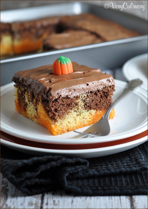 Halloween poke cake