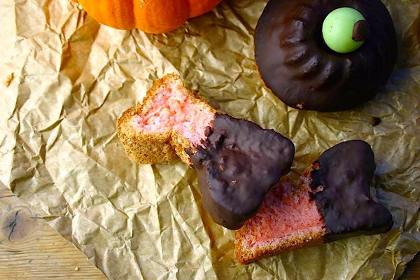 Halloween witches eye-balls and goblins bones