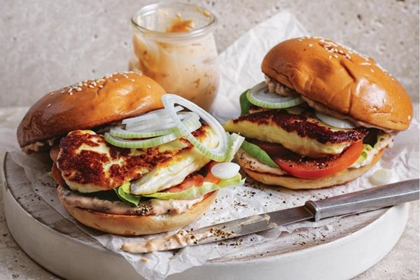 Haloumi burger