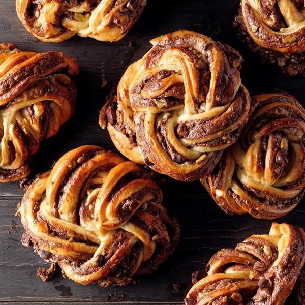 Halva & Nutella babka buns