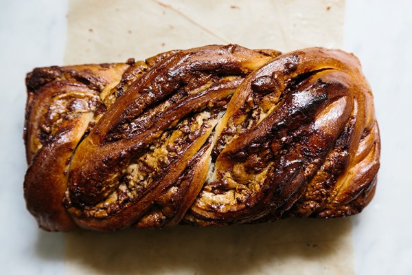Halvah and Nutella babka