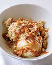 Halvah-sesame sundae