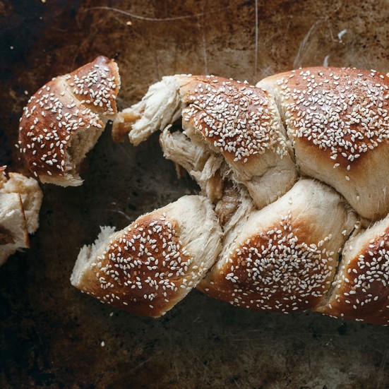 Halvah-stuffed challah