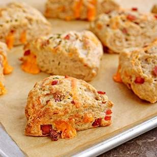 Ham & cheese scones