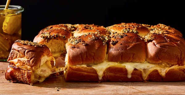 Ham & cheese sliders with Dijon butter